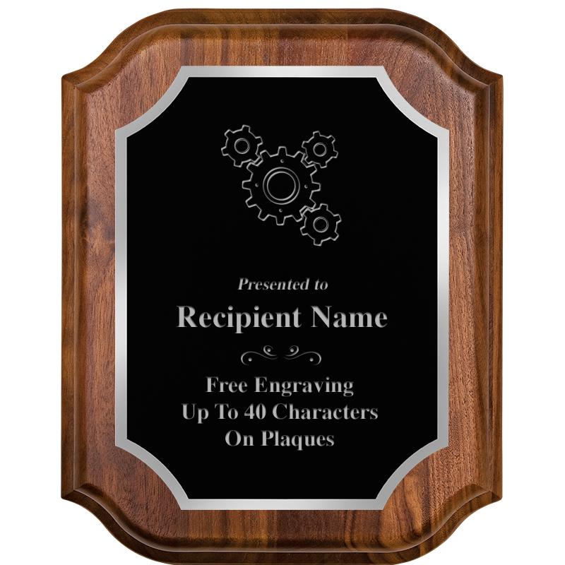 8X10 WALNUT LIFETIME SLV PLQ