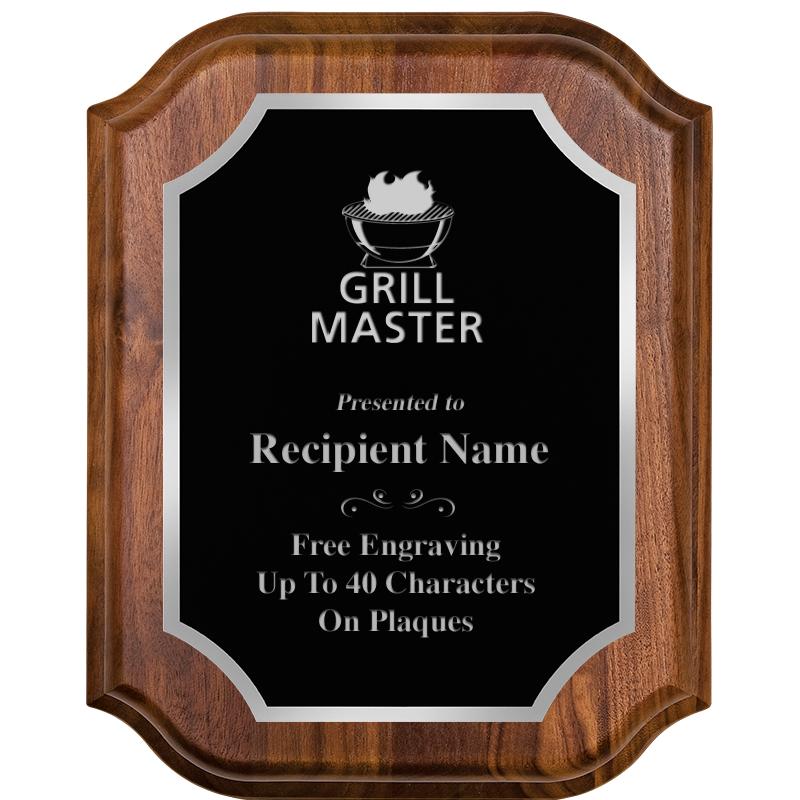 8X10 WALNUT LIFETIME SLV PLQ