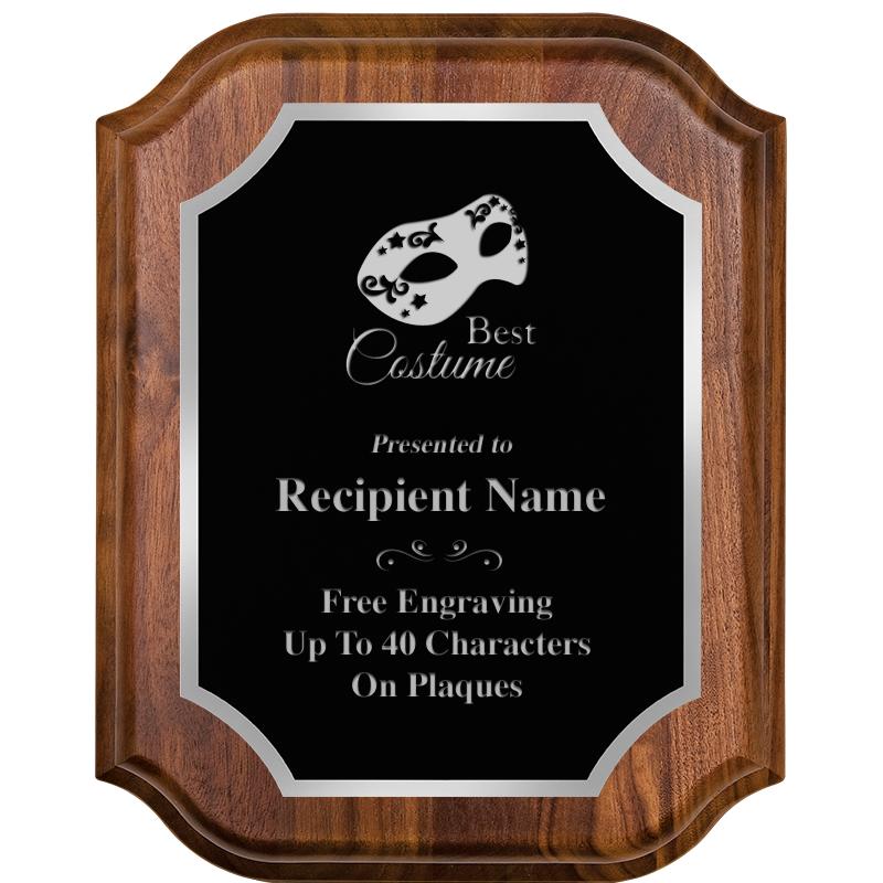 8X10 WALNUT LIFETIME SLV PLQ