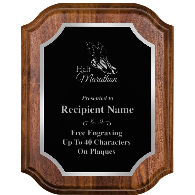 8X10 WALNUT LIFETIME SLV PLQ