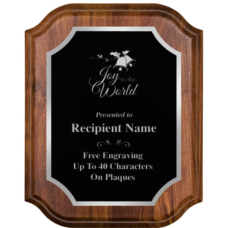 8X10 WALNUT LIFETIME SLV PLQ