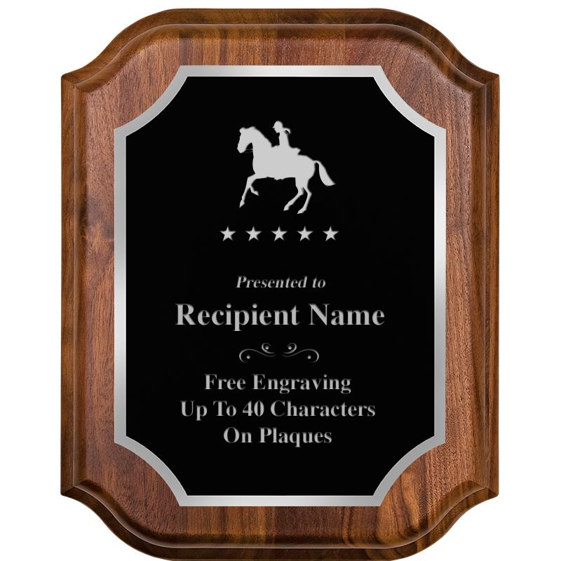 8X10 WALNUT LIFETIME SLV PLQ