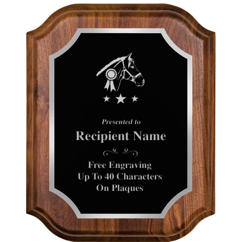 8X10 WALNUT LIFETIME SLV PLQ