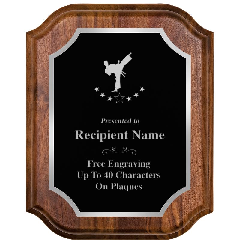 8X10 WALNUT LIFETIME SLV PLQ