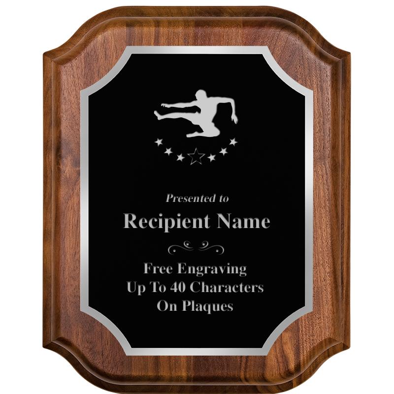 8X10 WALNUT LIFETIME SLV PLQ