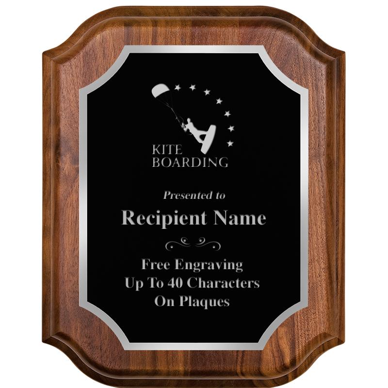 8X10 WALNUT LIFETIME SLV PLQ