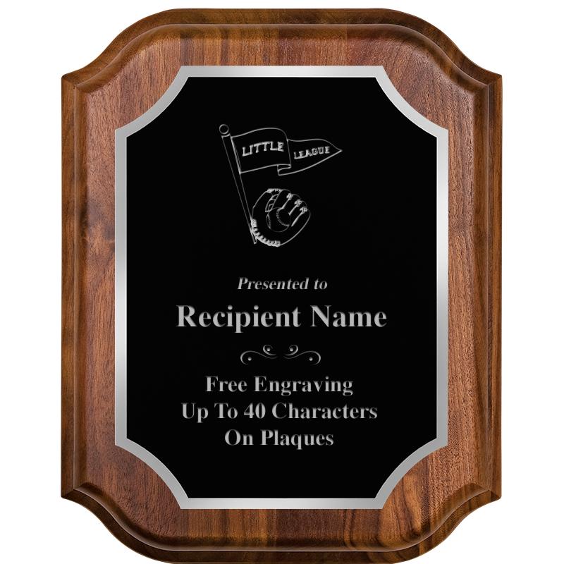 8X10 WALNUT LIFETIME SLV PLQ