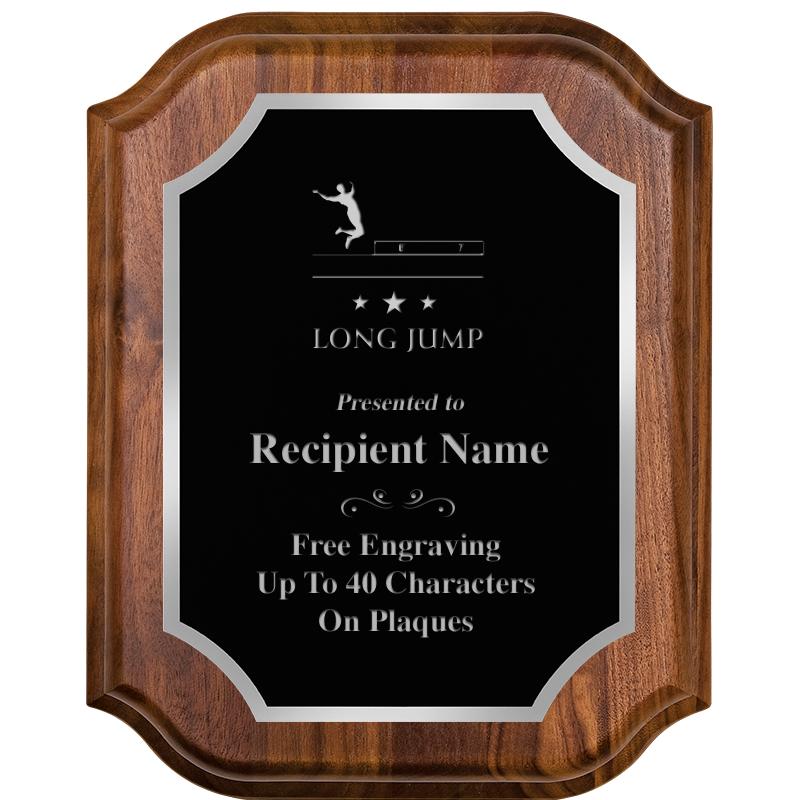 8X10 WALNUT LIFETIME SLV PLQ