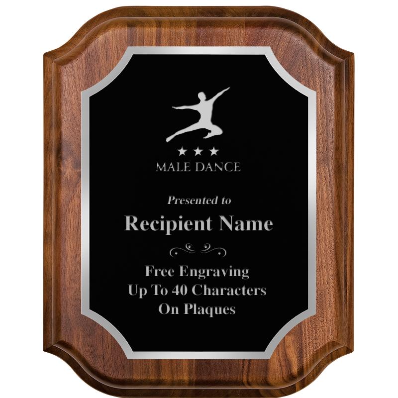 8X10 WALNUT LIFETIME SLV PLQ