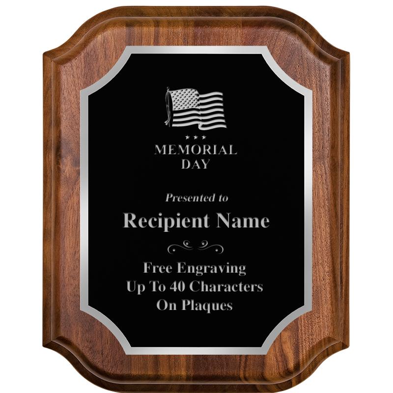 8X10 WALNUT LIFETIME SLV PLQ