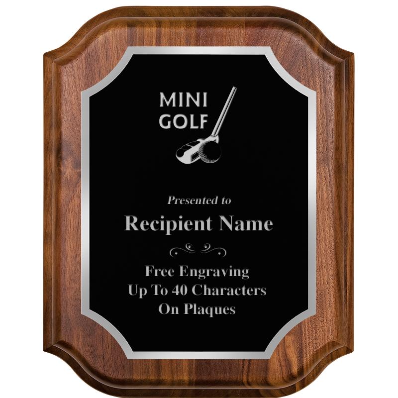 8X10 WALNUT LIFETIME SLV PLQ