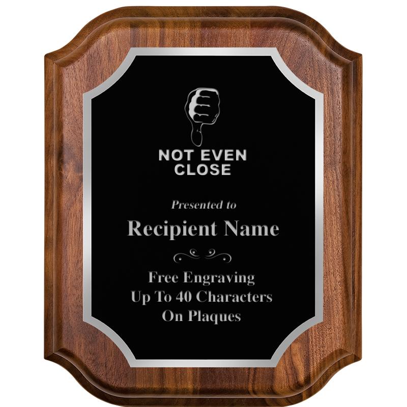 8X10 WALNUT LIFETIME SLV PLQ