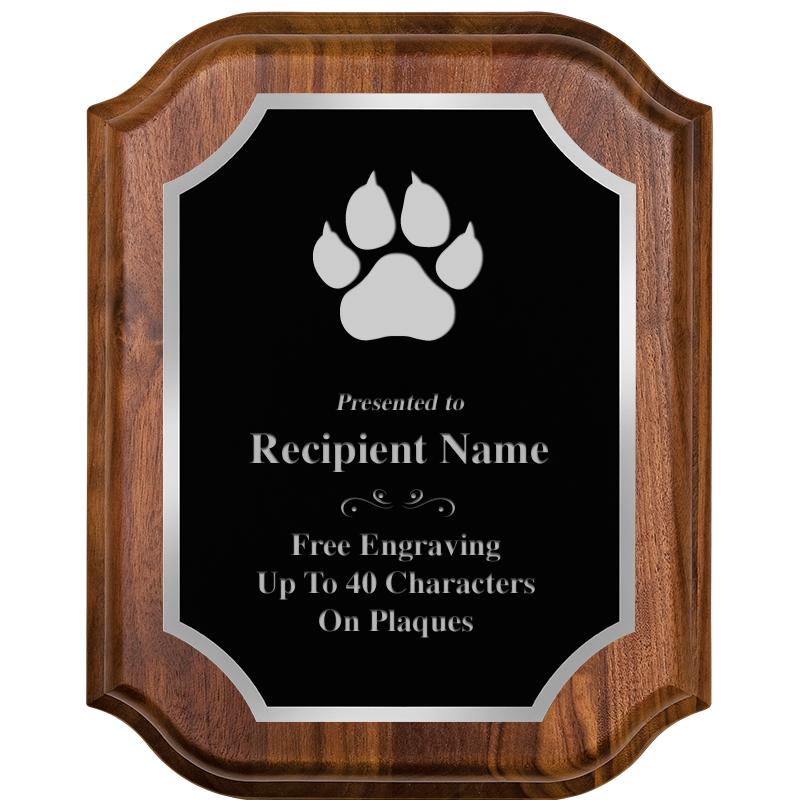 8X10 WALNUT LIFETIME SLV PLQ