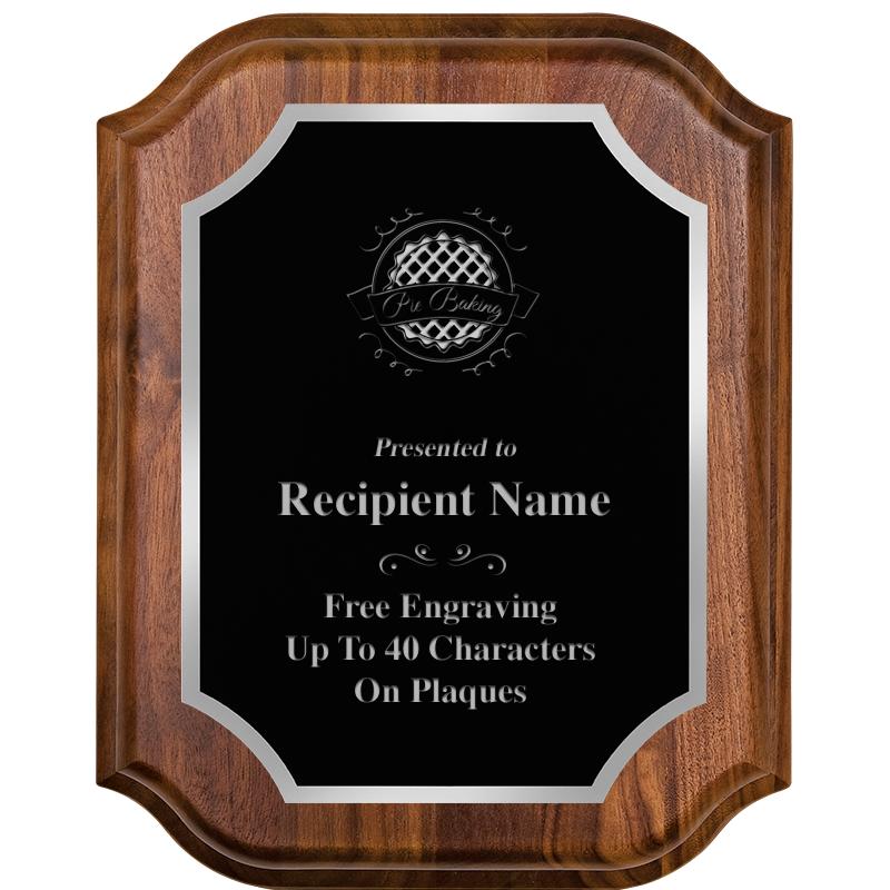 8X10 WALNUT LIFETIME SLV PLQ