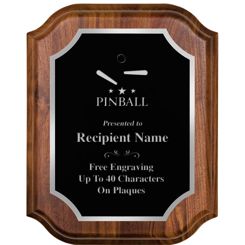 8X10 WALNUT LIFETIME SLV PLQ