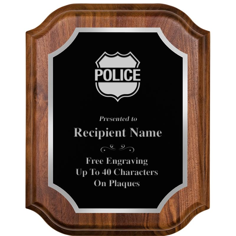 8X10 WALNUT LIFETIME SLV PLQ