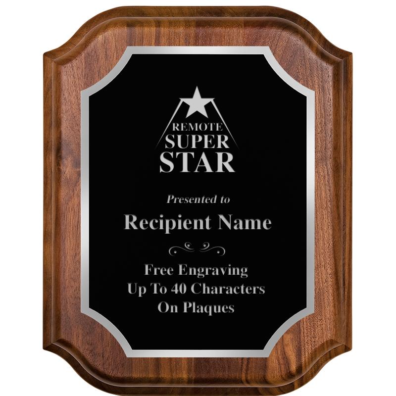 8X10 WALNUT LIFETIME SLV PLQ