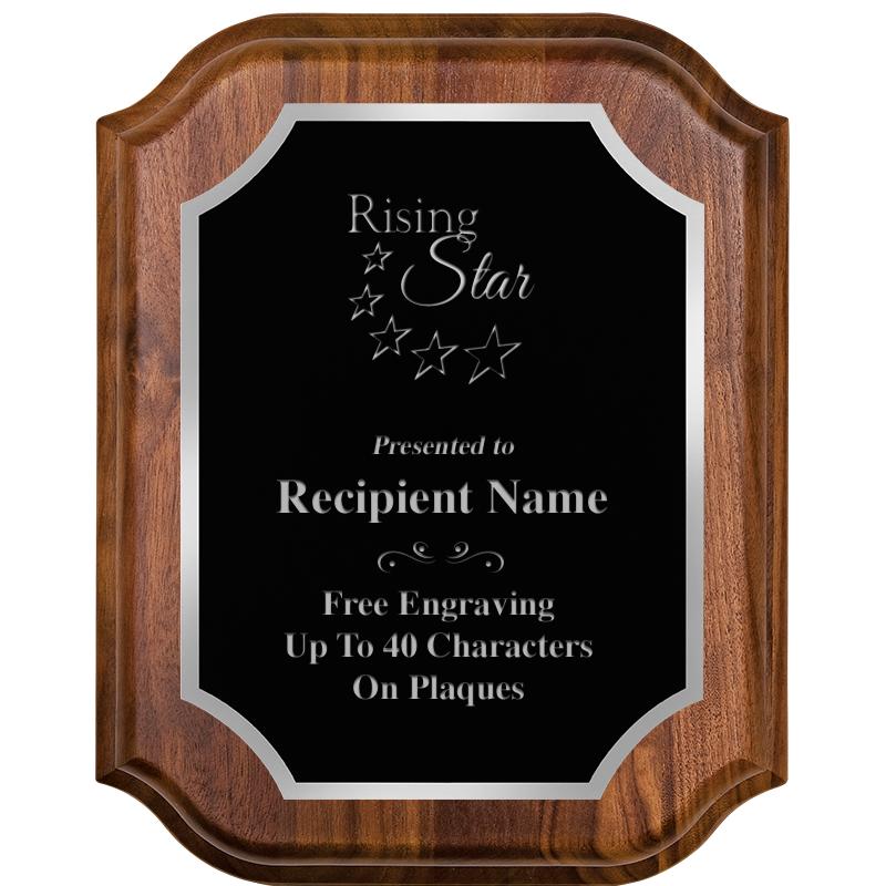 8X10 WALNUT LIFETIME SLV PLQ