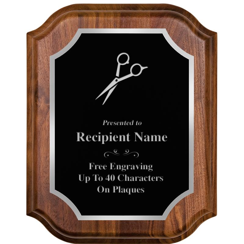 8X10 WALNUT LIFETIME SLV PLQ