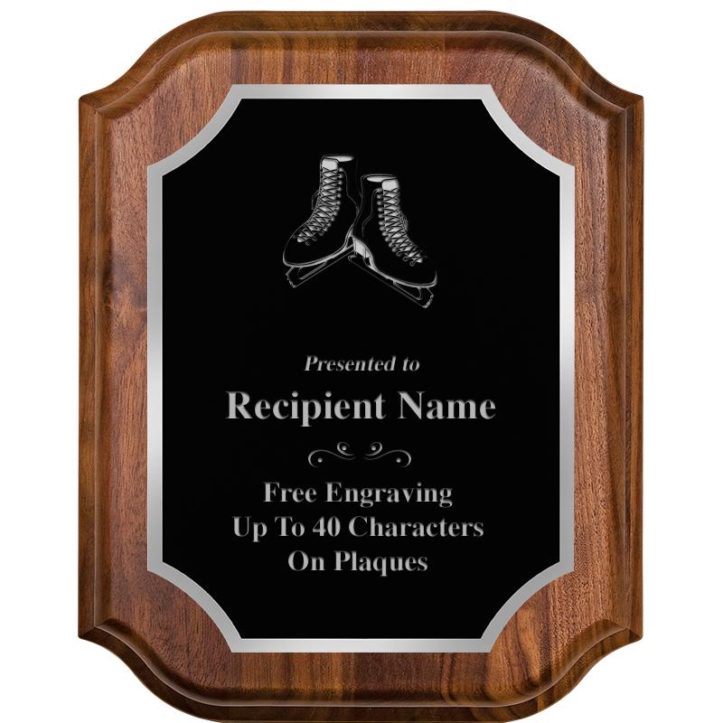 8X10 WALNUT LIFETIME SLV PLQ