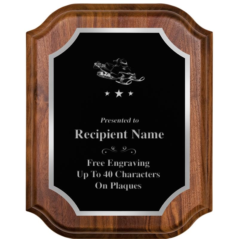 8X10 WALNUT LIFETIME SLV PLQ