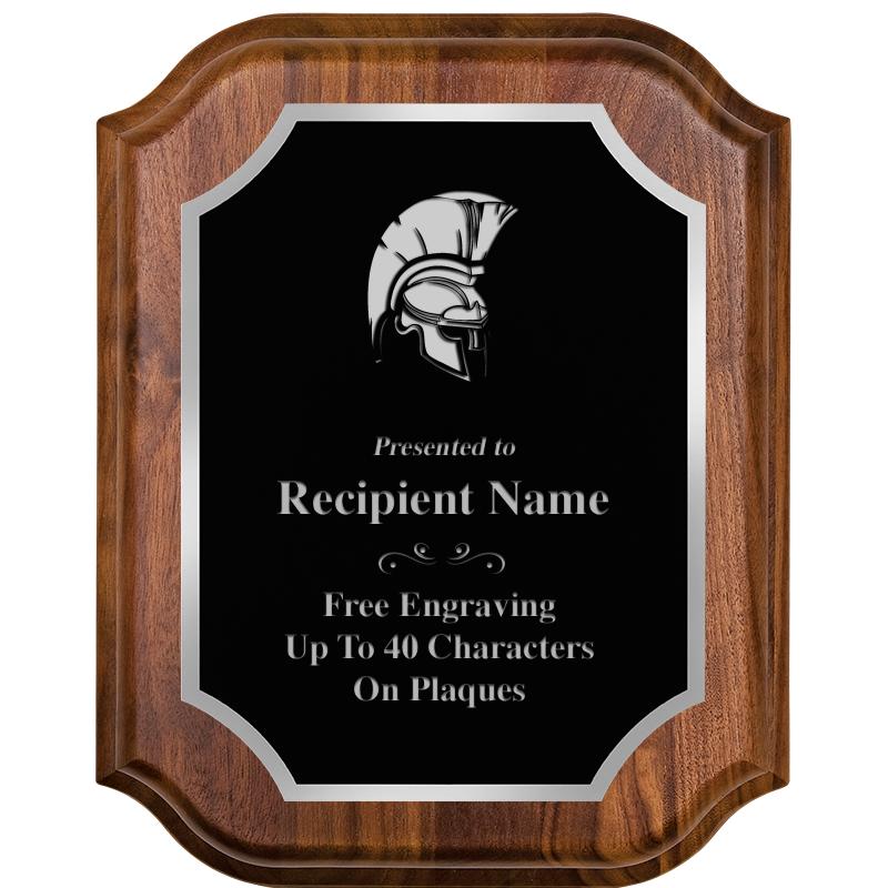 8X10 WALNUT LIFETIME SLV PLQ