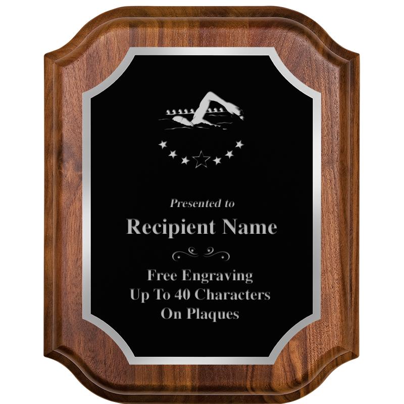 8X10 WALNUT LIFETIME SLV PLQ