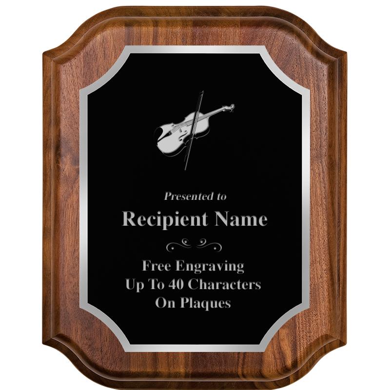 8X10 WALNUT LIFETIME SLV PLQ