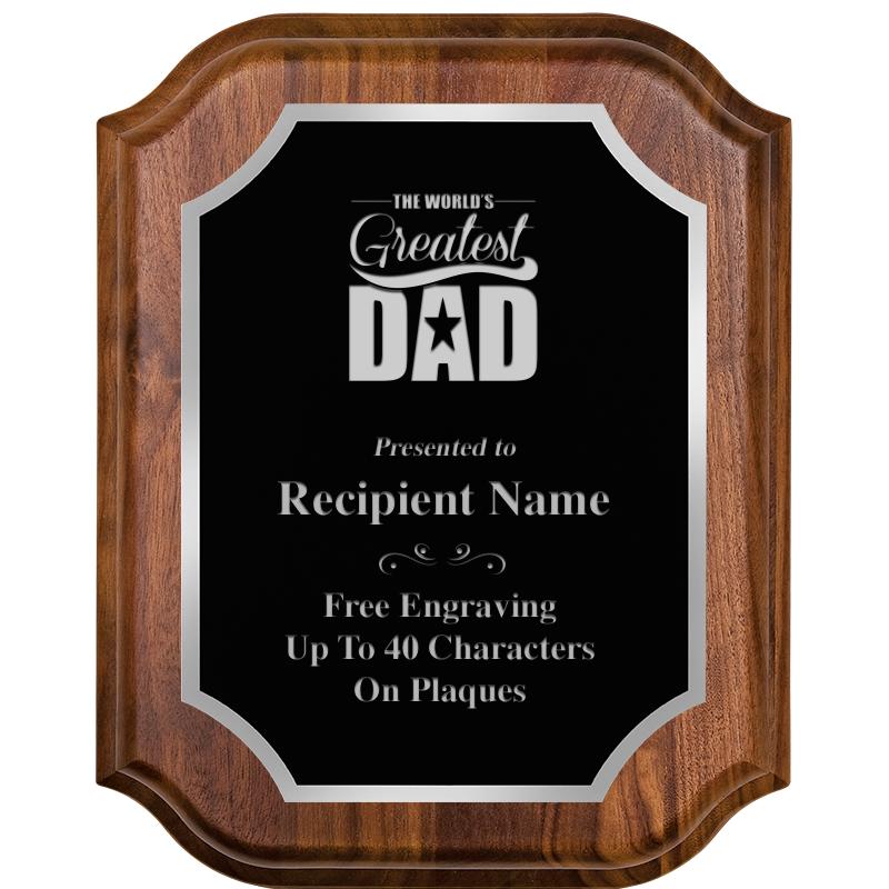 8X10 WALNUT LIFETIME SLV PLQ