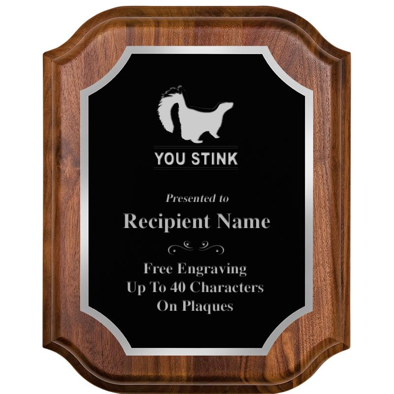 8X10 WALNUT LIFETIME SLV PLQ