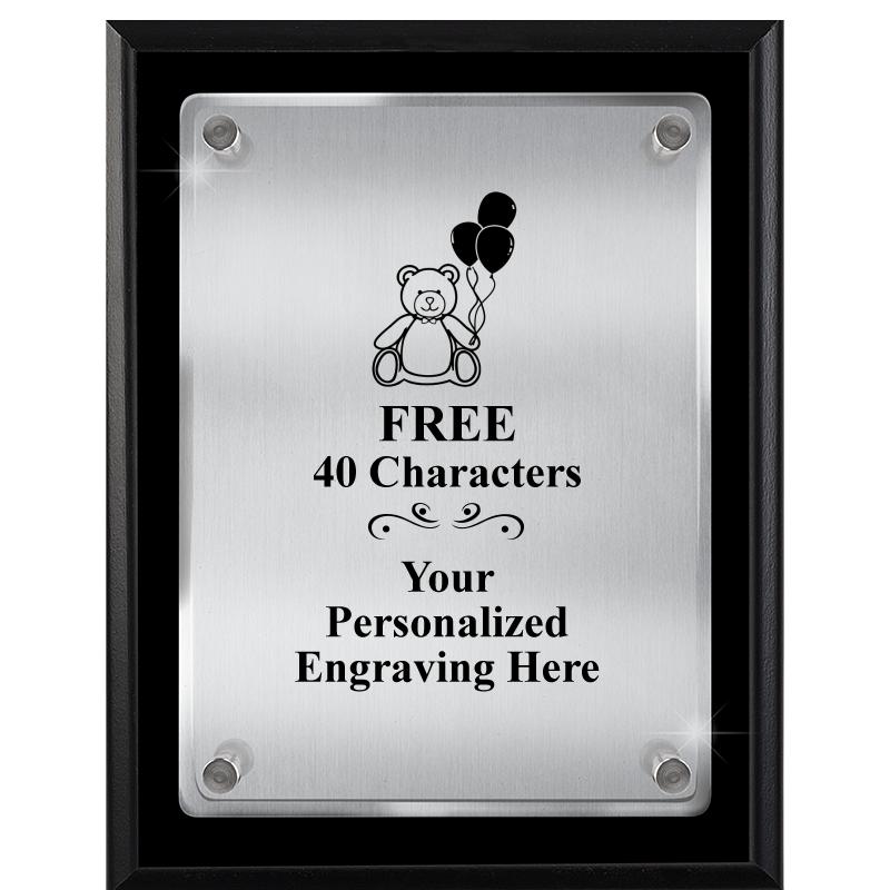 7" X 9" FLOATING ACRYLIC PLQ