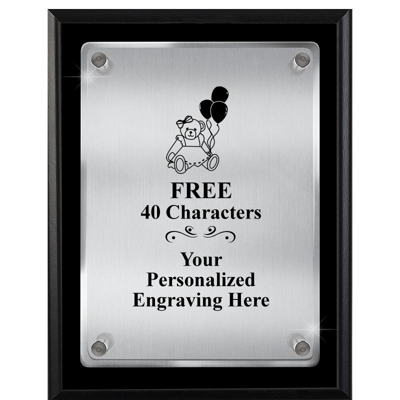 7" X 9" FLOATING ACRYLIC PLQ