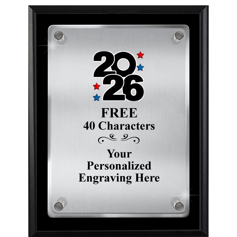 7" X 9" FLOATING ACRYLIC PLQ