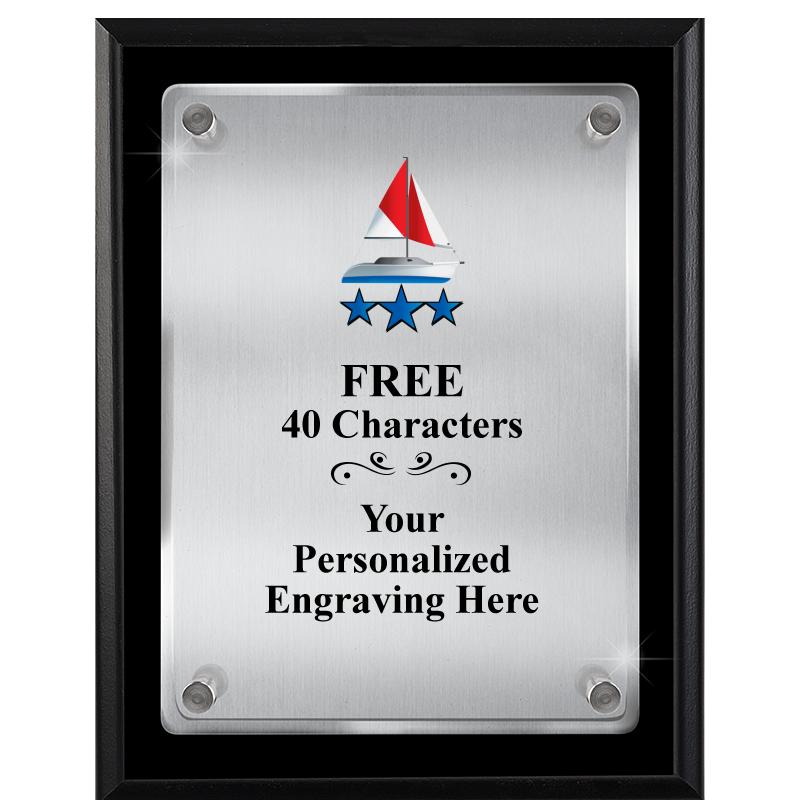 7" X 9" FLOATING ACRYLIC PLQ