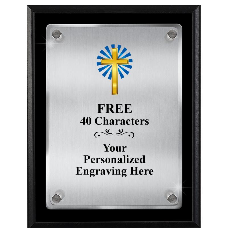 7" X 9" FLOATING ACRYLIC PLQ