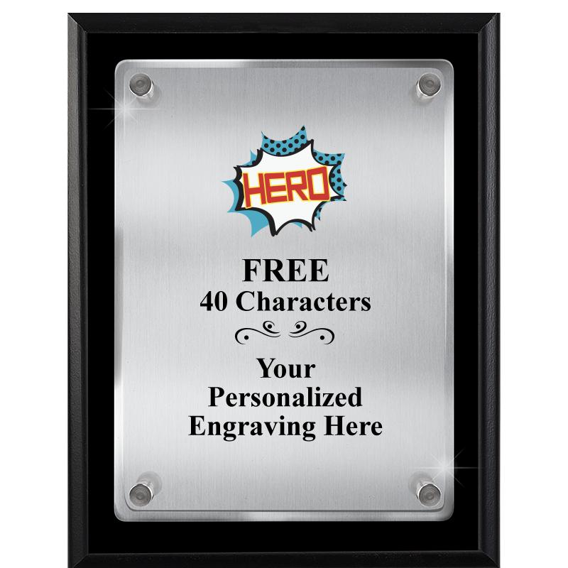 7" X 9" FLOATING ACRYLIC PLQ