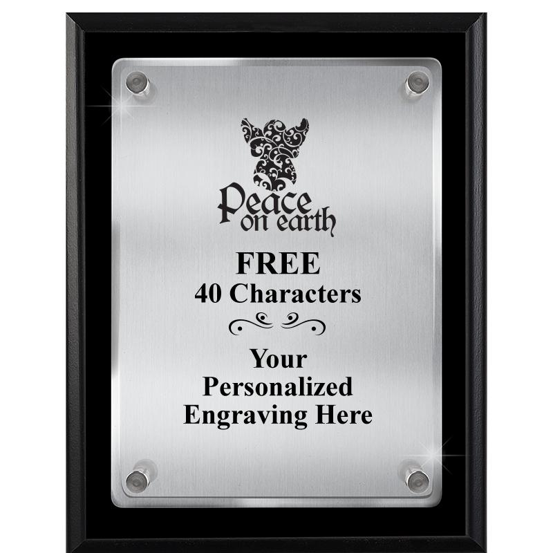 7" X 9" FLOATING ACRYLIC PLQ