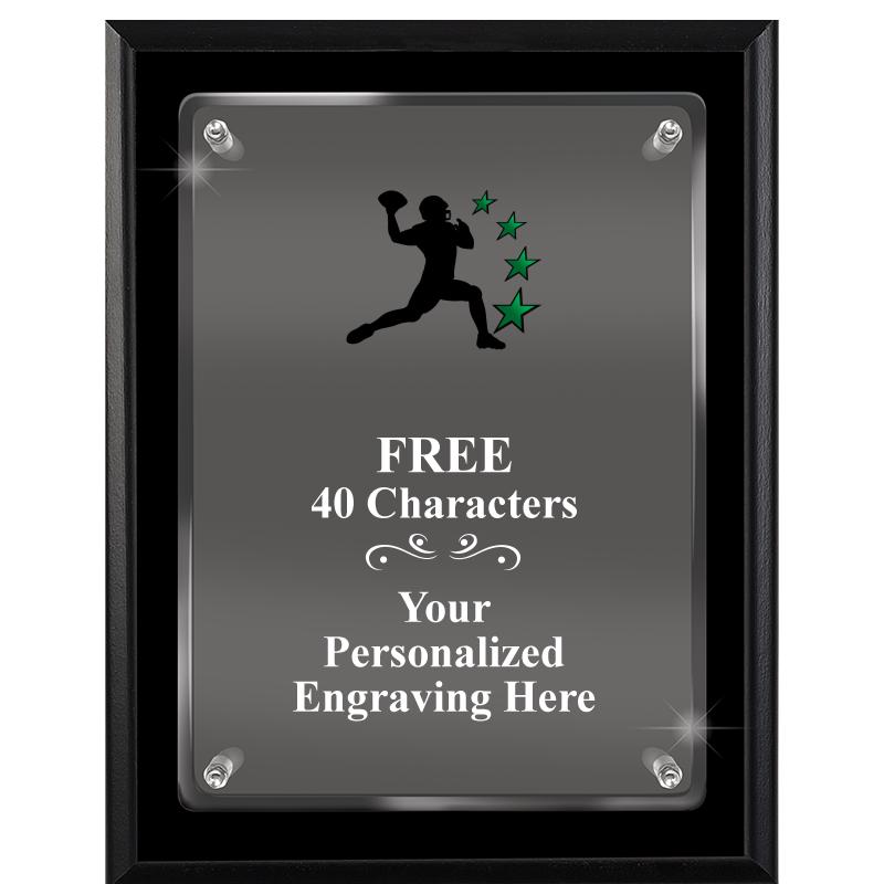 7X9 EBONY FLOAT ACR PLQ