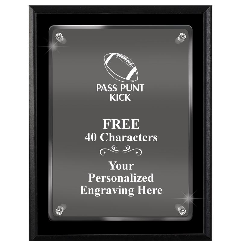 7X9 EBONY FLOAT ACR PLQ