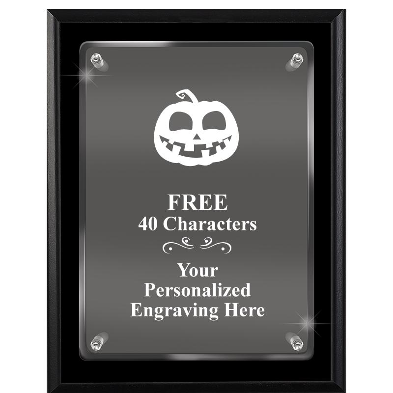 7X9 EBONY FLOAT ACR PLQ