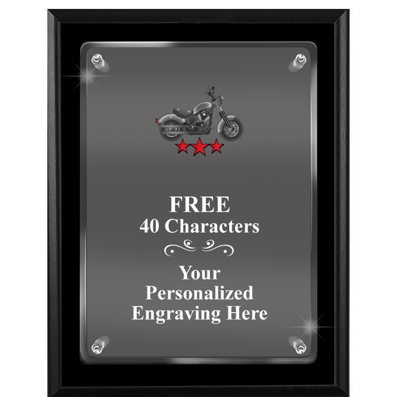 7X9 EBONY FLOAT ACR PLQ