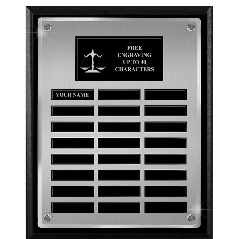 12X15 SV BLK PPTL FLT ACR PLQ