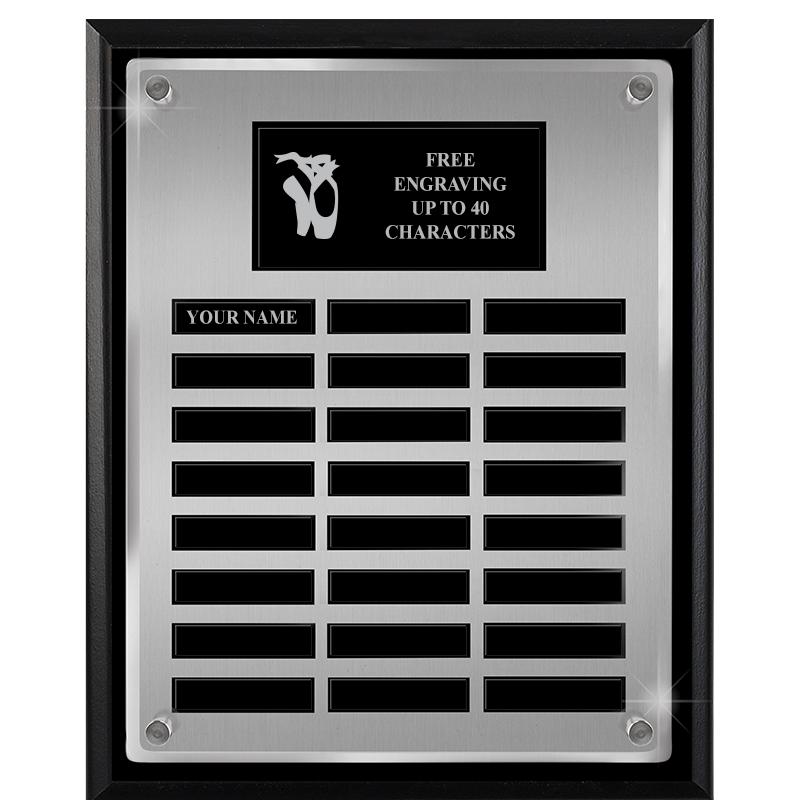 12X15 SV BLK PPTL FLT ACR PLQ