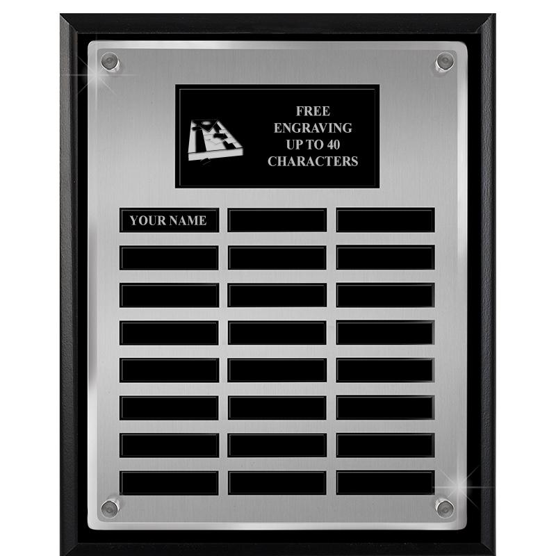 12X15 SV BLK PPTL FLT ACR PLQ