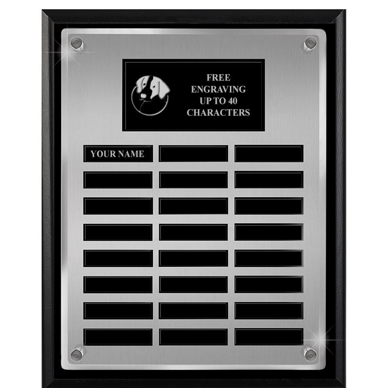 12X15 SV BLK PPTL FLT ACR PLQ