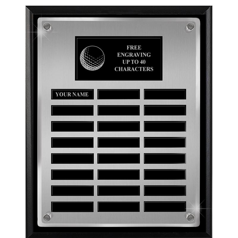 12X15 SV BLK PPTL FLT ACR PLQ