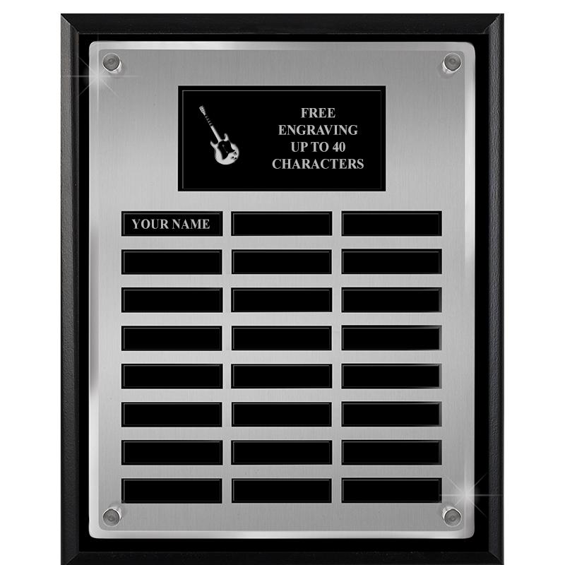 12X15 SV BLK PPTL FLT ACR PLQ