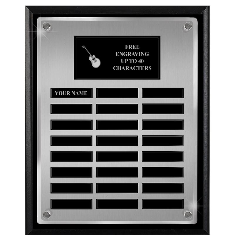 12X15 SV BLK PPTL FLT ACR PLQ