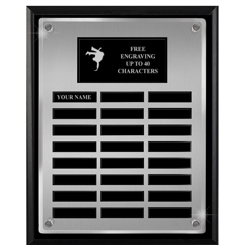 12X15 SV BLK PPTL FLT ACR PLQ