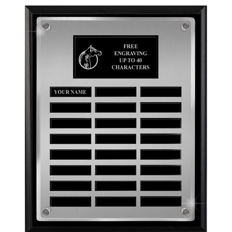 12X15 SV BLK PPTL FLT ACR PLQ